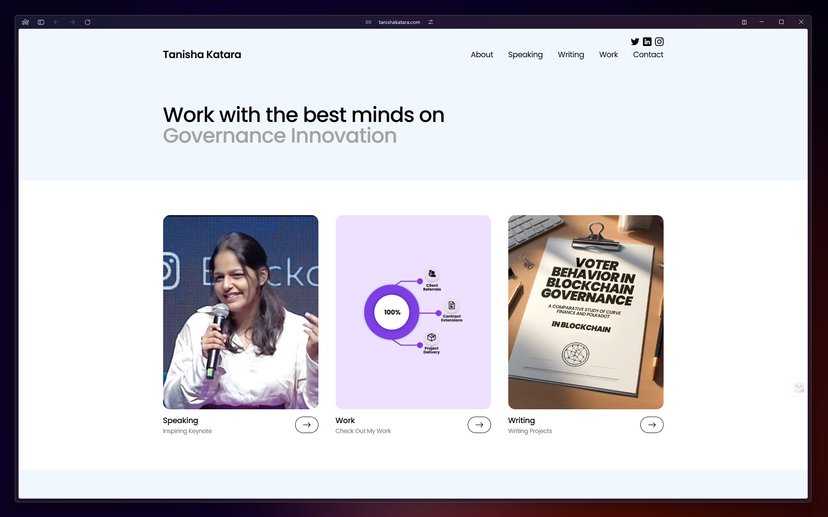 Tanisha Web3 Consultant